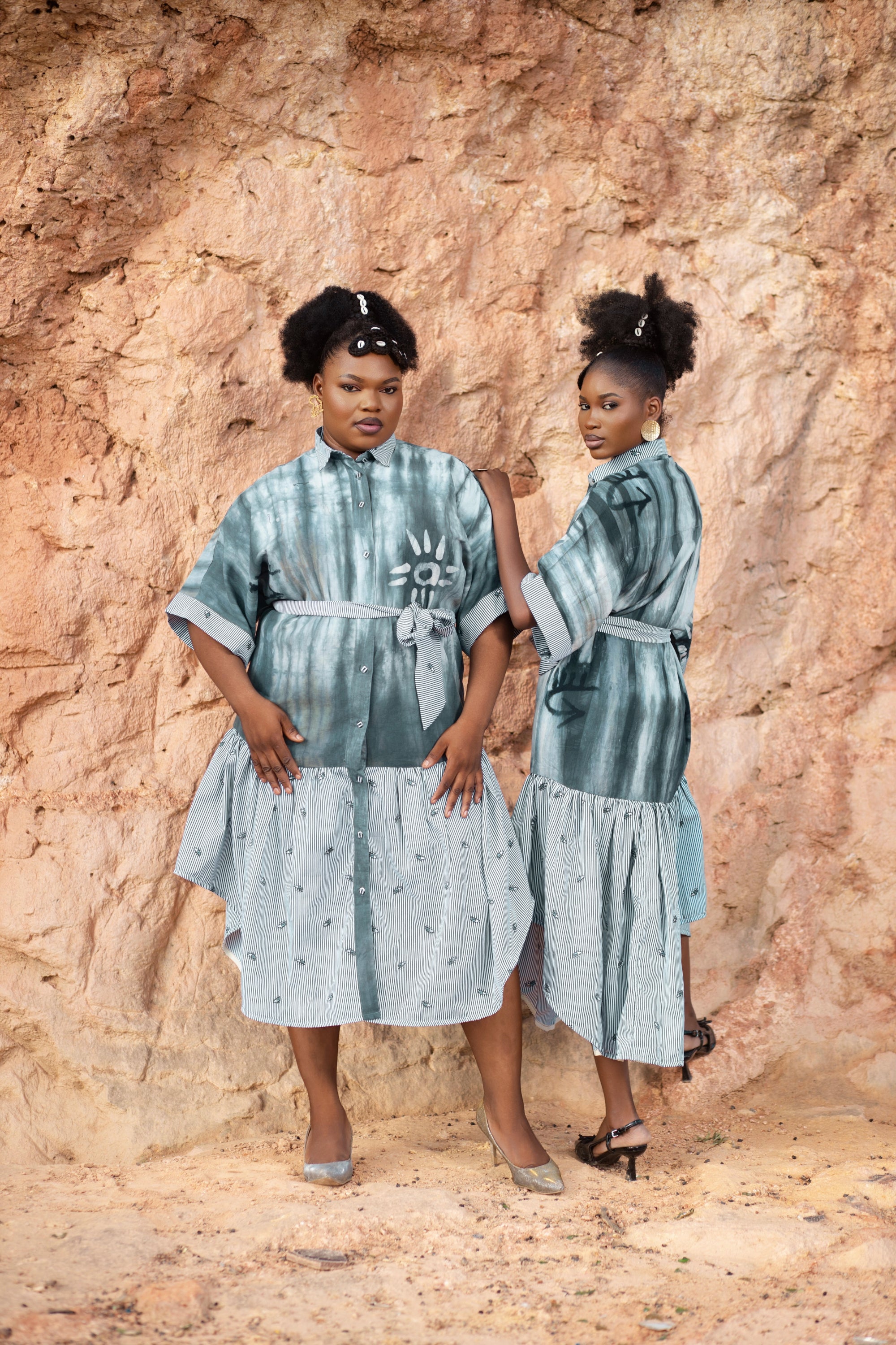 4. Balance Dress – Two-Toned Batik – TacTura